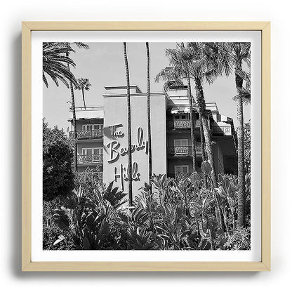 Beverly Hills Hotel, California black and white photograph / black and white photography Framed Art Print Gallery Image 109