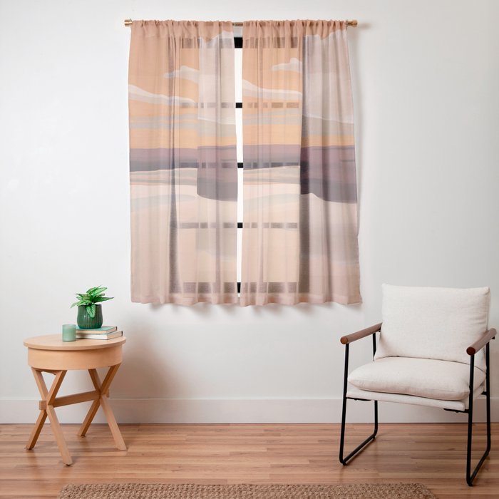 Abstract Art Landscape 70 Window Curtain Gallery Image 23