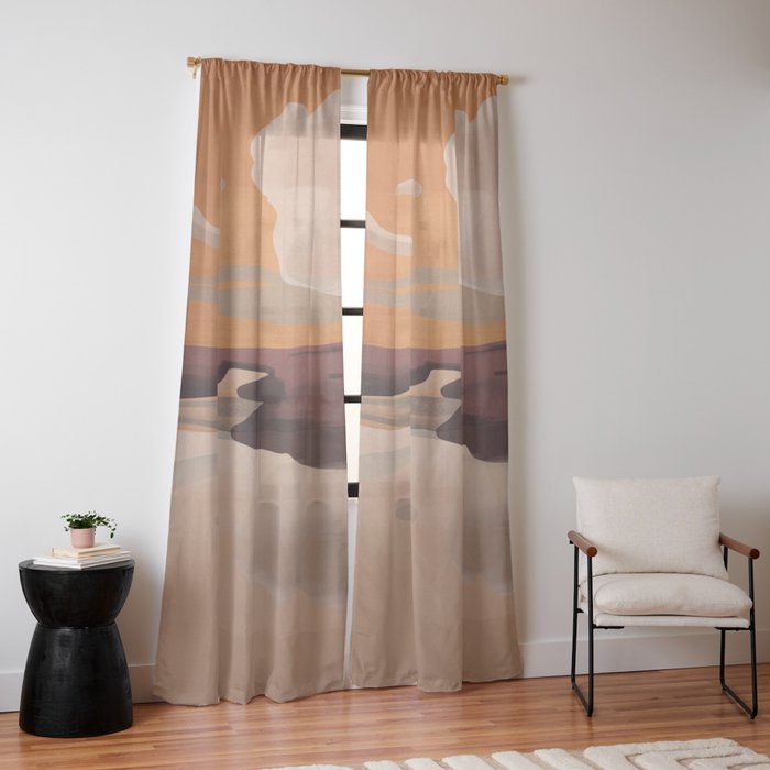 Abstract Art Landscape 70 Window Curtain Gallery Image 10