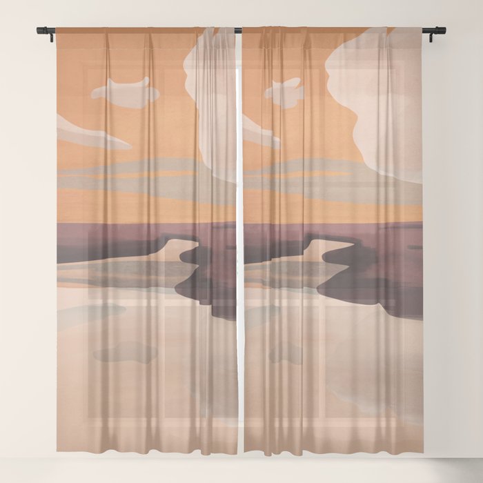 Abstract Art Landscape 70 Window Curtain Gallery Image 17