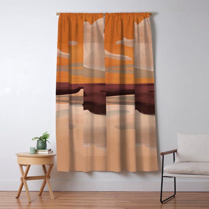 Abstract Art Landscape 70 Window Curtain Gallery Image 5