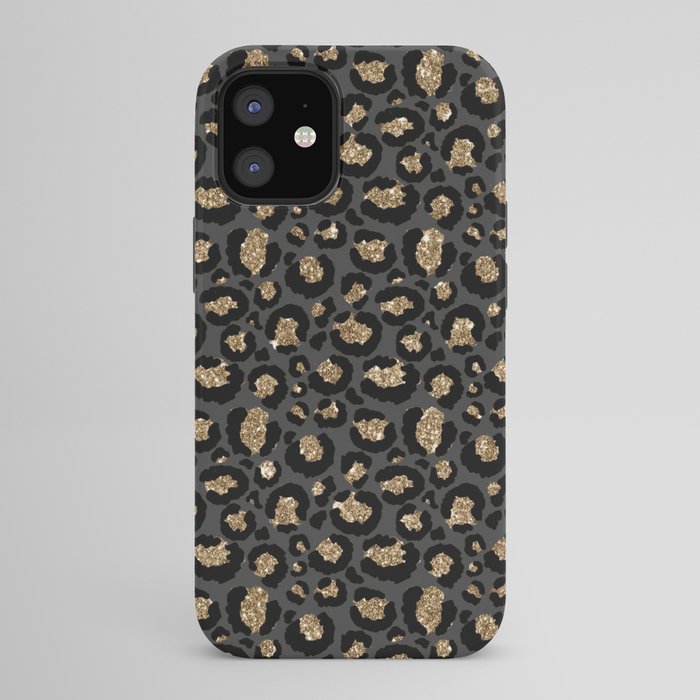 Black Gold Leopard Print Pattern iPhone Case Gallery Image 42