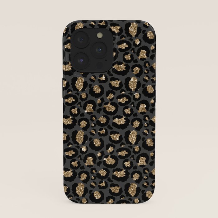 Black Gold Leopard Print Pattern iPhone Case Gallery Image 39