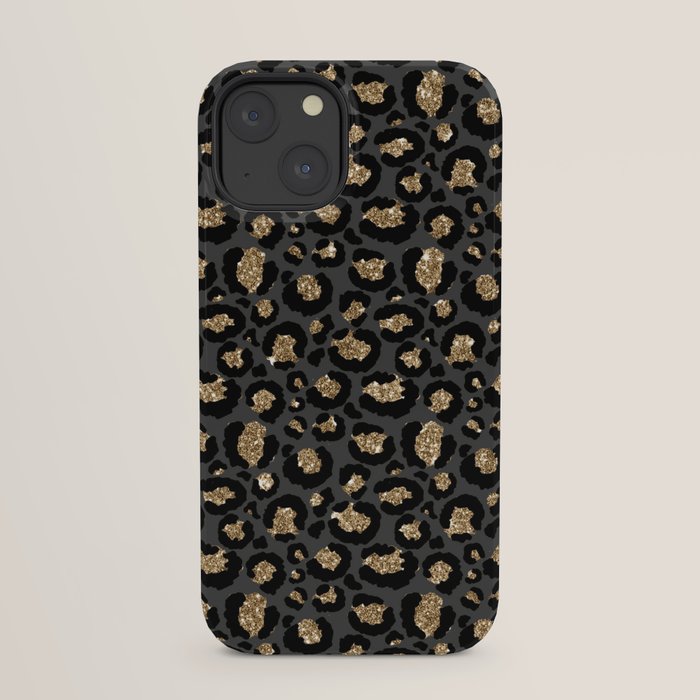 Black Gold Leopard Print Pattern iPhone Case Gallery Image 21