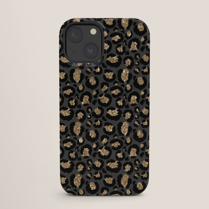 Black Gold Leopard Print Pattern iPhone Case Gallery Image 25