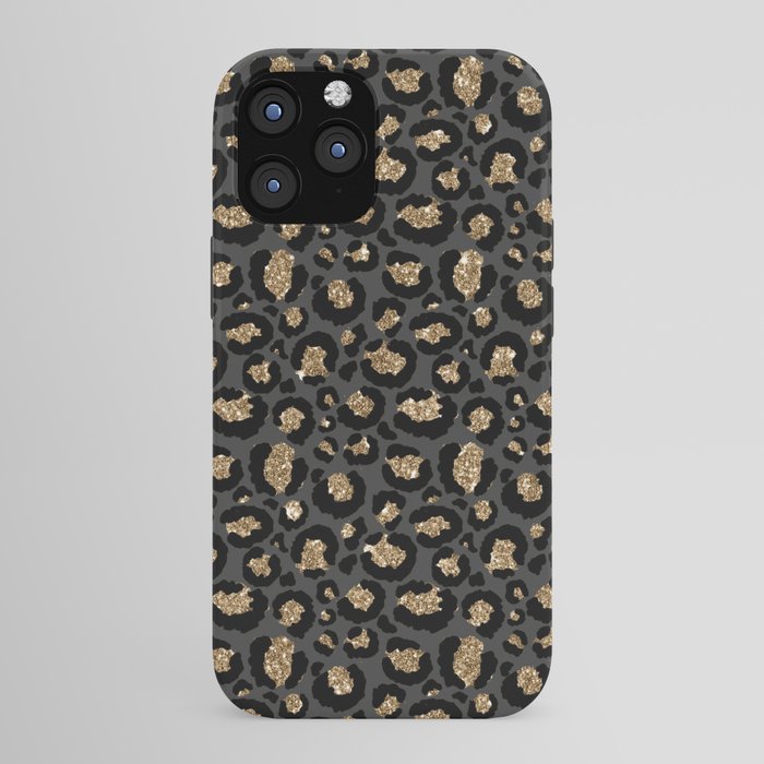 Black Gold Leopard Print Pattern iPhone Case Gallery Image 43