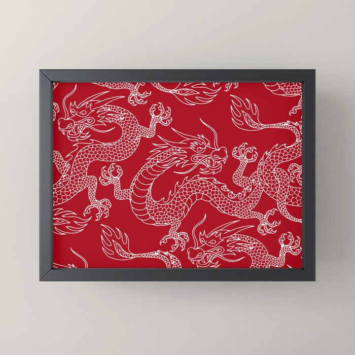 Lunar Year White Dragon Mini Art Print Gallery Image 5