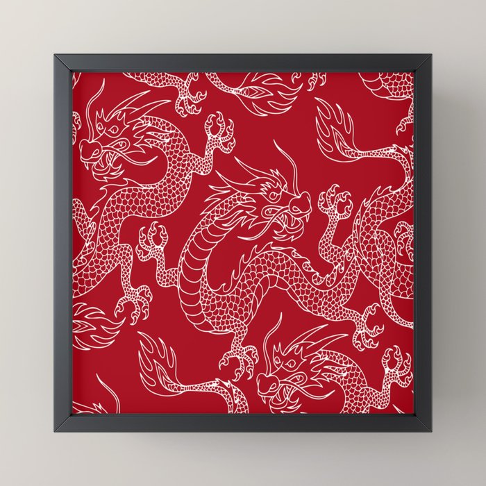 Lunar Year White Dragon Mini Art Print Gallery Image 6