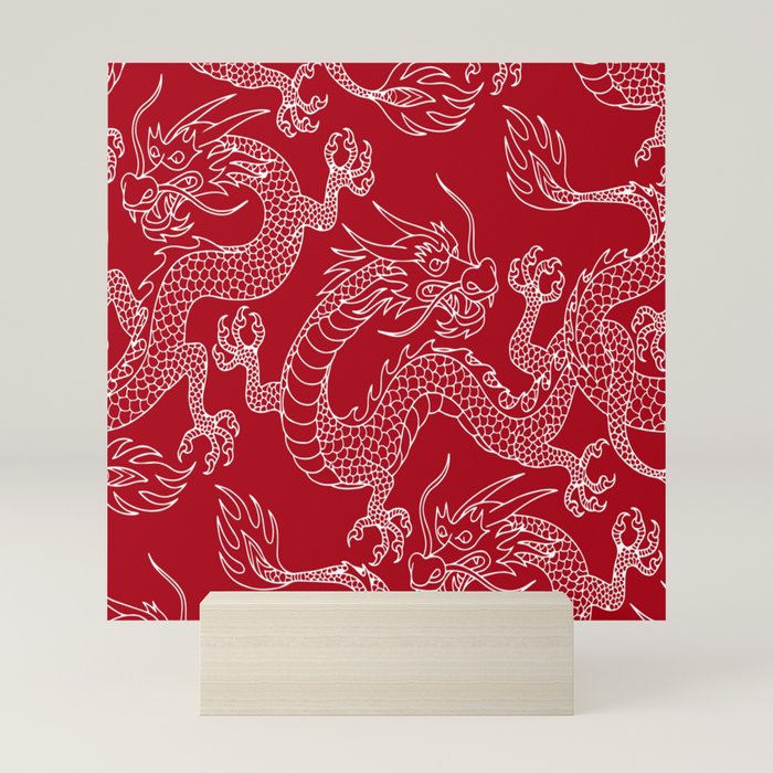 Lunar Year White Dragon Mini Art Print Gallery Image 10
