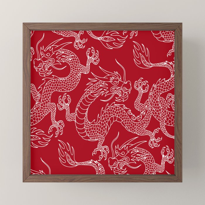 Lunar Year White Dragon Mini Art Print Gallery Image 4