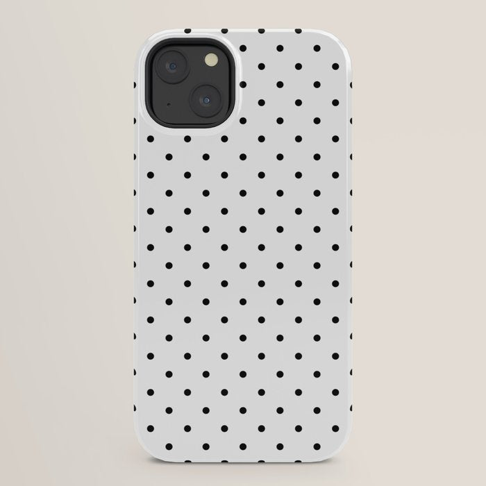 Small Black Polka dots Background iPhone Case Gallery Image 30