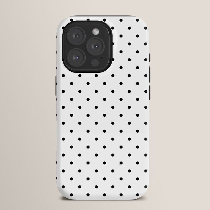 Small Black Polka dots Background iPhone Case Gallery Image 15