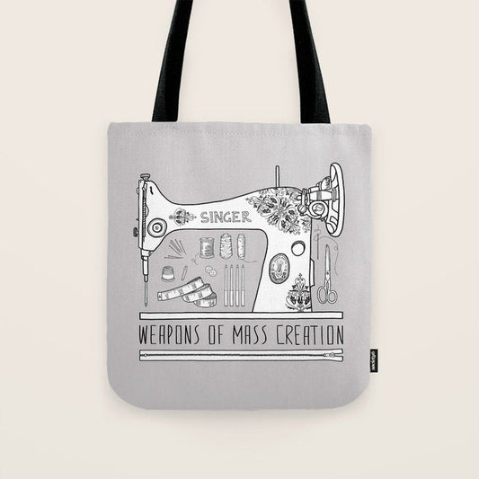 Weapons Of Mass Creation - Sewing Tote Bag Gallery Image 1
