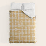 Tie dye checked in yellow Comforter Gallery Image 1