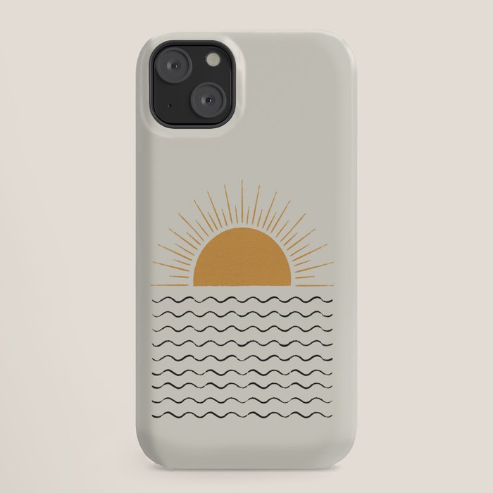Sunrise Ocean - Mid Century Modern Style iPhone Case Gallery Image 18