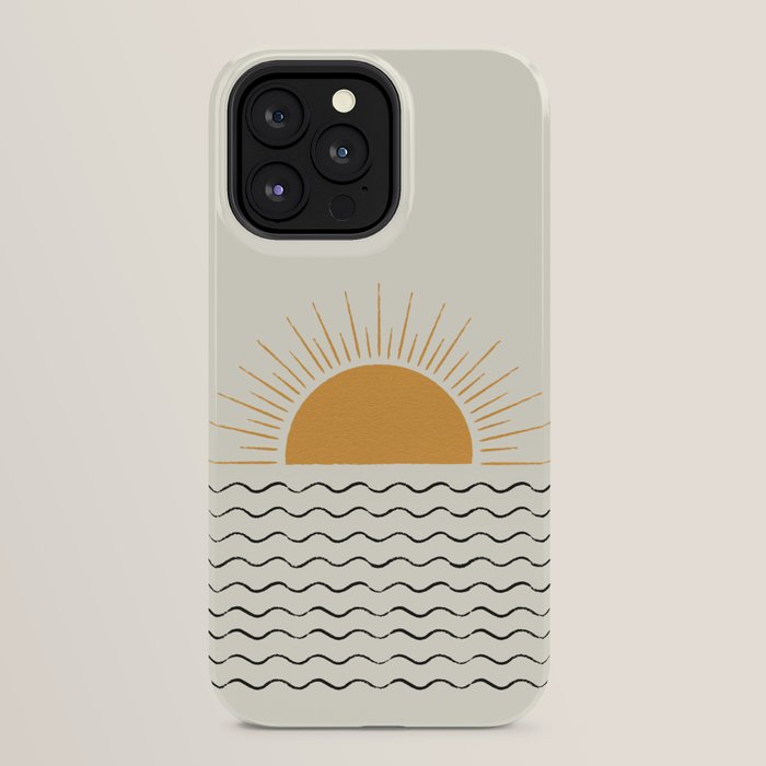 Sunrise Ocean - Mid Century Modern Style iPhone Case Gallery Image 32