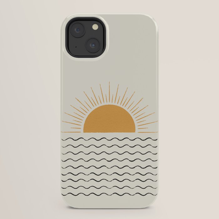 Sunrise Ocean - Mid Century Modern Style iPhone Case Gallery Image 22