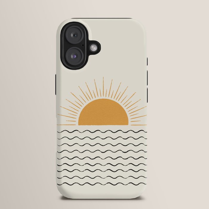 Sunrise Ocean - Mid Century Modern Style iPhone Case Gallery Image 13