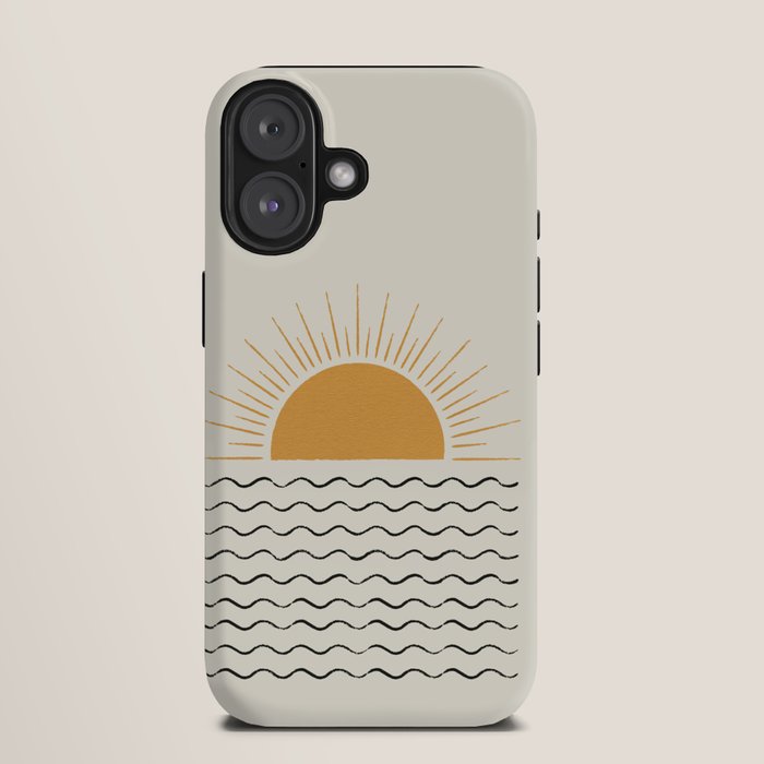 Sunrise Ocean - Mid Century Modern Style iPhone Case Gallery Image 9