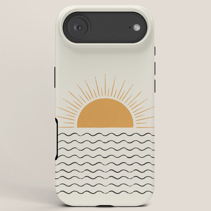 Sunrise Ocean - Mid Century Modern Style iPhone Case Gallery Image 6