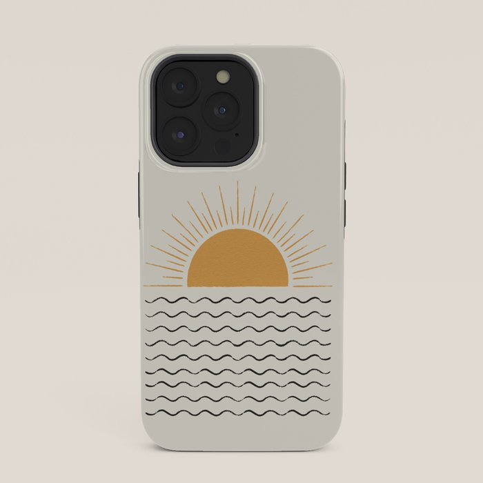 Sunrise Ocean - Mid Century Modern Style iPhone Case Gallery Image 35