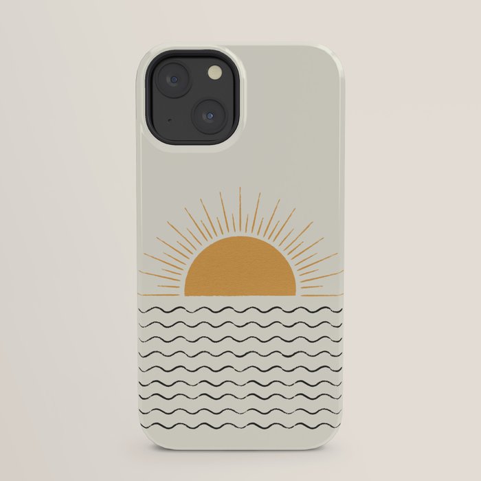 Sunrise Ocean - Mid Century Modern Style iPhone Case Gallery Image 21