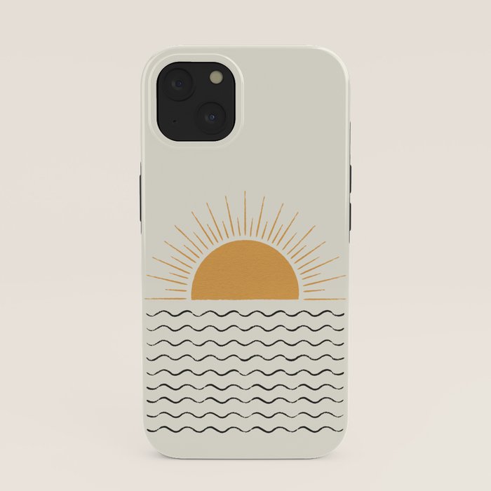 Sunrise Ocean - Mid Century Modern Style iPhone Case Gallery Image 37