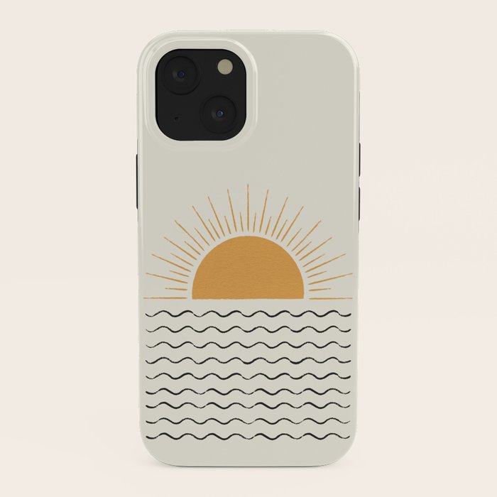 Sunrise Ocean - Mid Century Modern Style iPhone Case Gallery Image 38