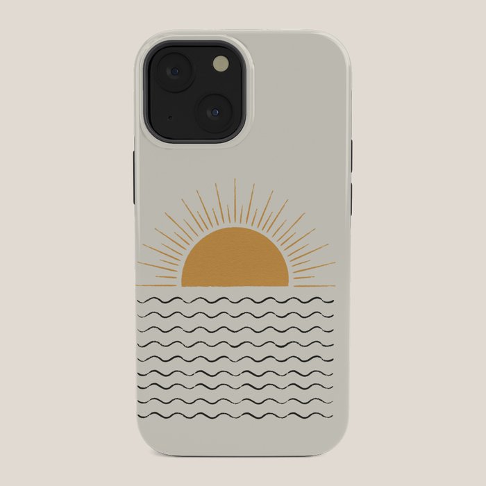 Sunrise Ocean - Mid Century Modern Style iPhone Case Gallery Image 34