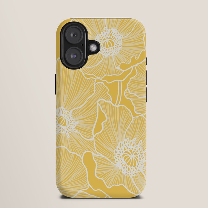 Sunshine Yellow Poppies iPhone Case Gallery Image 9