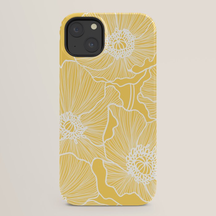 Sunshine Yellow Poppies iPhone Case Gallery Image 22