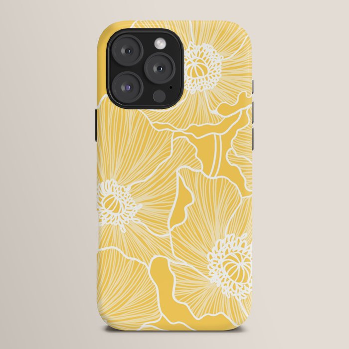 Sunshine Yellow Poppies iPhone Case Gallery Image 16