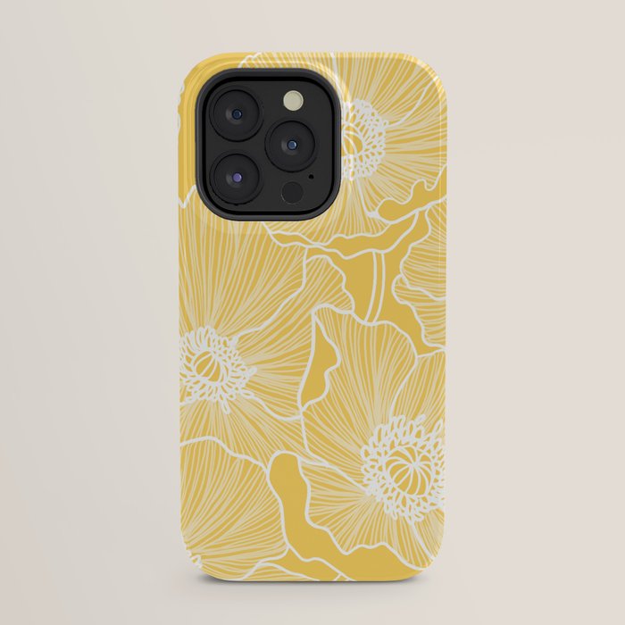 Sunshine Yellow Poppies iPhone Case Gallery Image 23