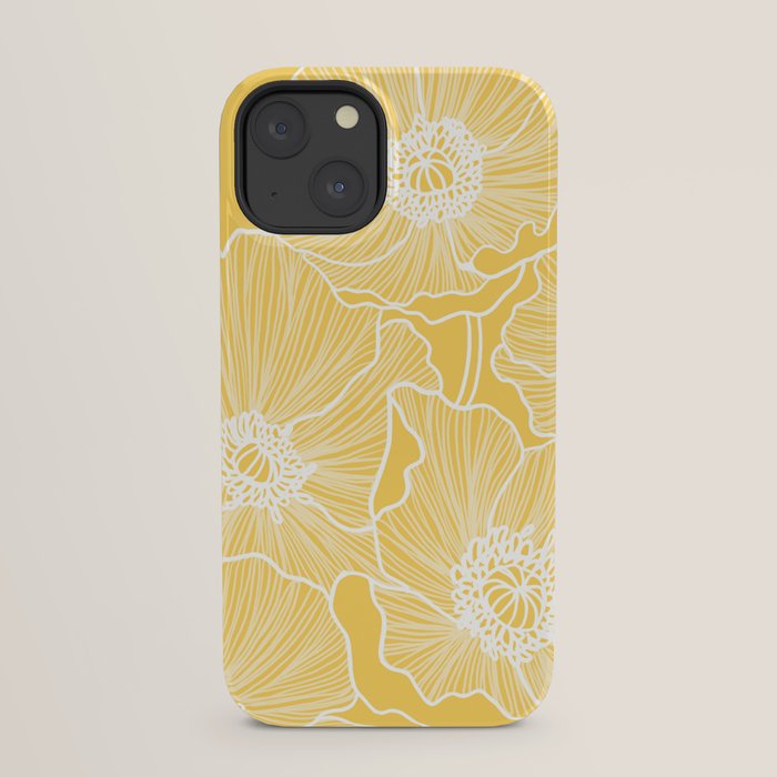Sunshine Yellow Poppies iPhone Case Gallery Image 29