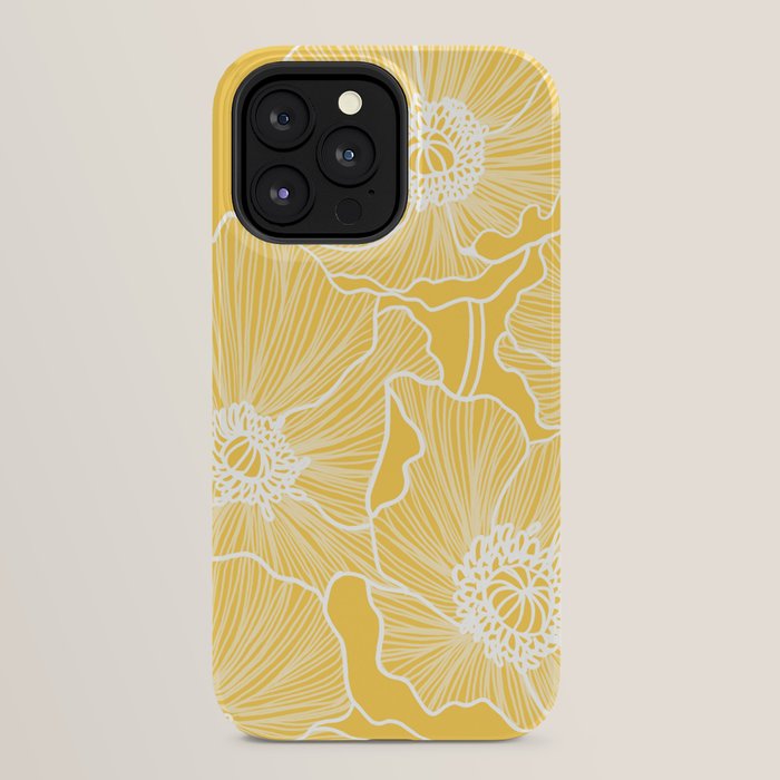 Sunshine Yellow Poppies iPhone Case Gallery Image 32
