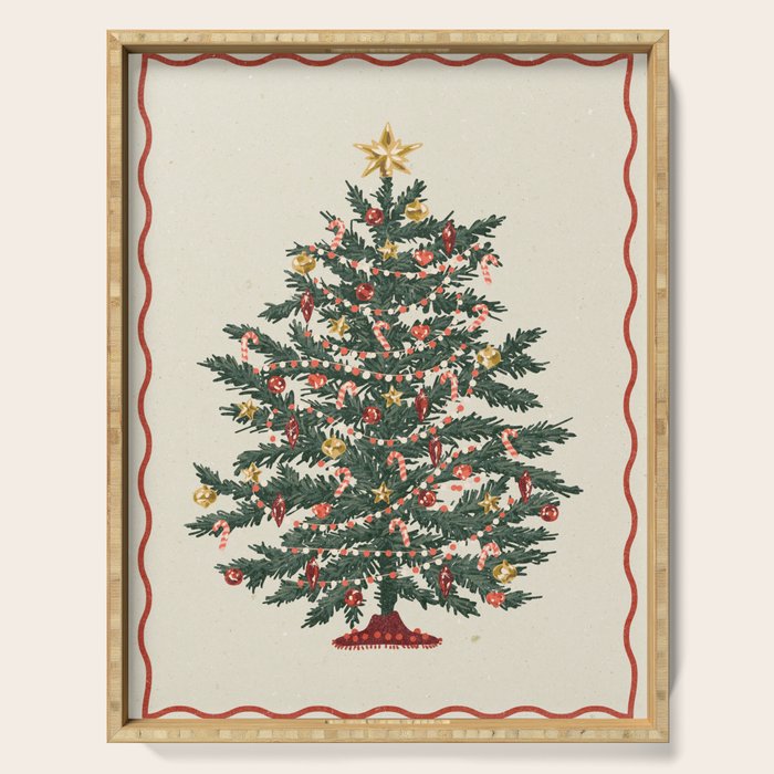 Christmas tree Serving Tray Gallery Image 1