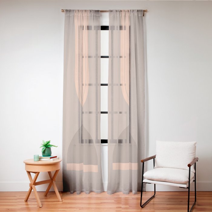 Abstraction_Balance_Round_Bohemian_Shape_Minimalism_001 Window Curtain Gallery Image 20