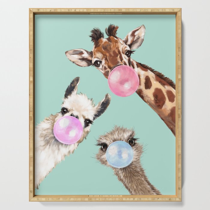 Bubble Gum Gang in Green Serving Tray Gallery Image 1