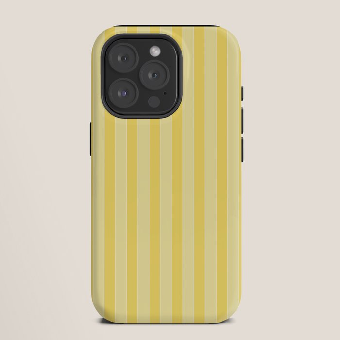 Contemporary Cottage Stripes Vertical Pattern in Yellow and White iPhone Case Gallery Image 11