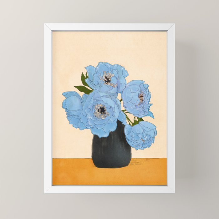 Bouquet Gift Blue Mini Art Print Gallery Image 4