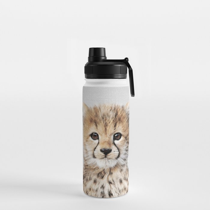Baby Cheetah - Colorful Water Bottle Gallery Image 2