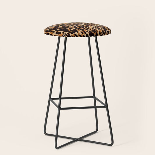 Animal Print Leopard Pattern Stool Gallery Image 1
