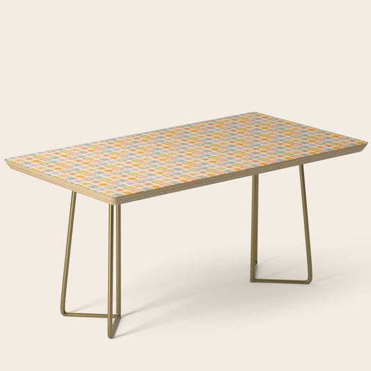 Colorful vintage happy children art mosaic pattern Coffee Table Gallery Image 2
