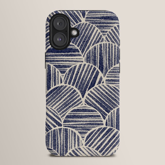 Navy Blue Striped Pattern #2 iPhone Case Gallery Image 14