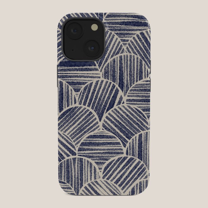 Navy Blue Striped Pattern #2 iPhone Case Gallery Image 34
