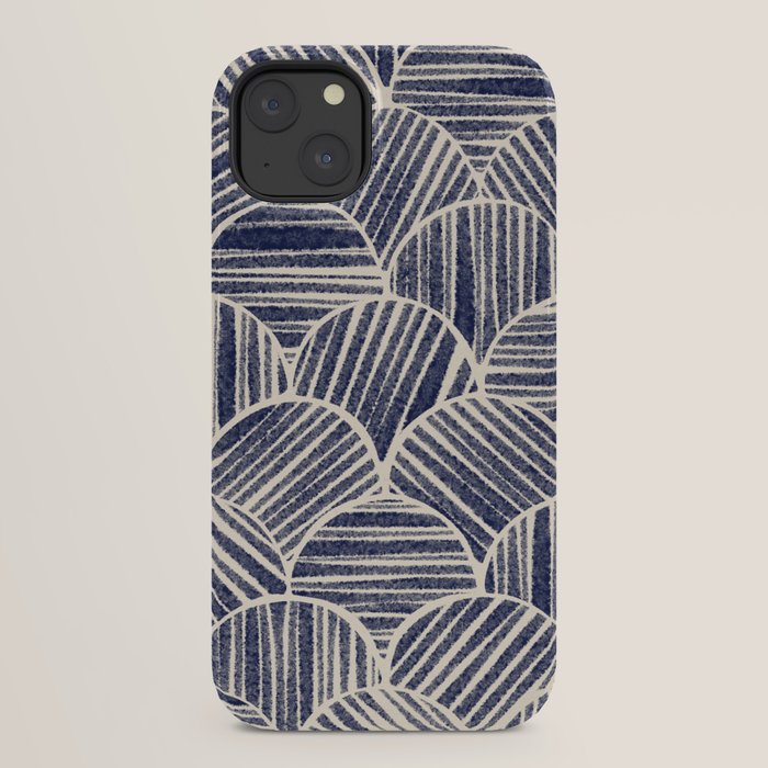 Navy Blue Striped Pattern #2 iPhone Case Gallery Image 22