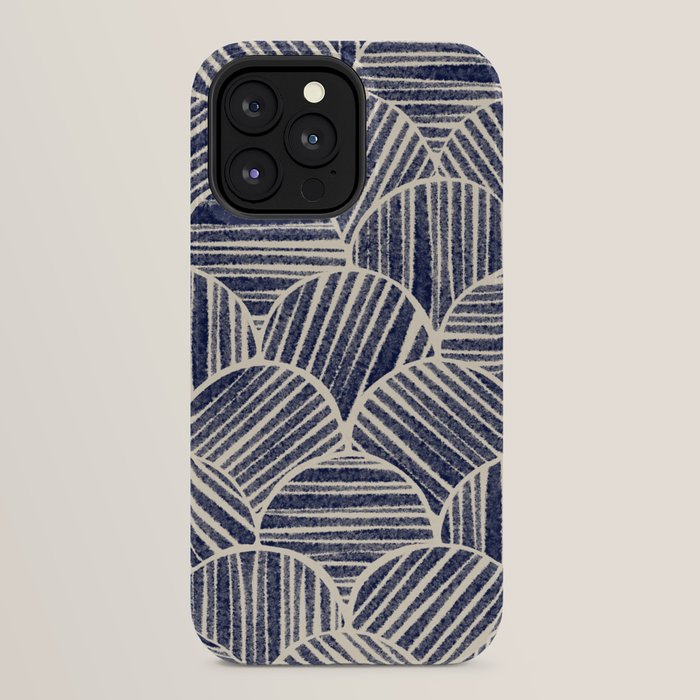 Navy Blue Striped Pattern #2 iPhone Case Gallery Image 24