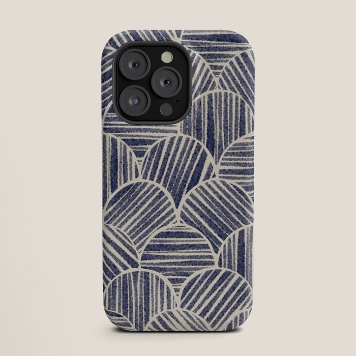 Navy Blue Striped Pattern #2 iPhone Case Gallery Image 19