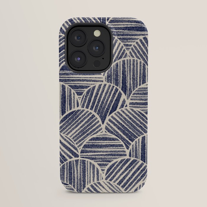 Navy Blue Striped Pattern #2 iPhone Case Gallery Image 31