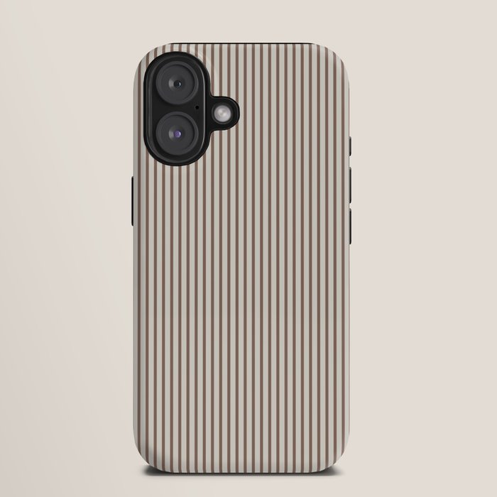 Brown And Cream Striped iPhone Case Gallery Image 9